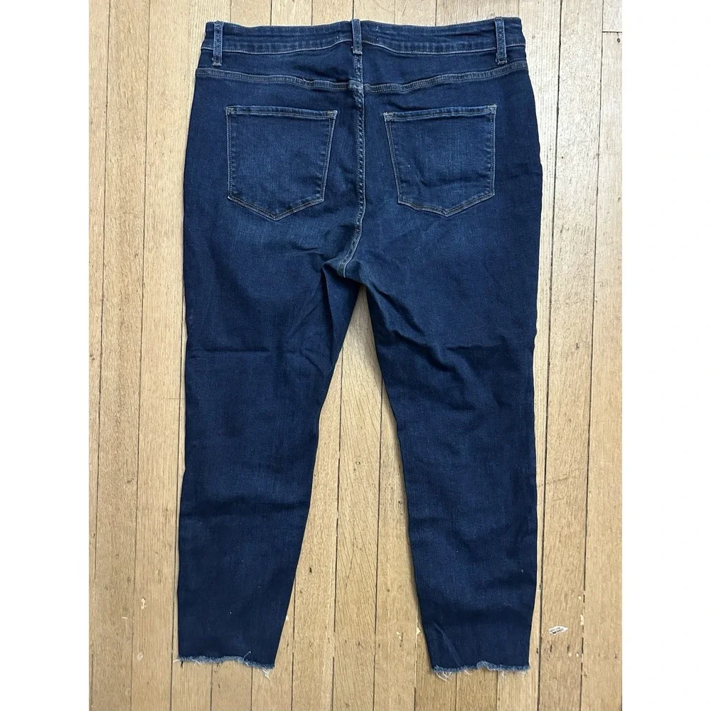 Lovervet by Vervet Wom 20W Rise Skinny Denim Blue Jeans Dark Wash LV-1208-P